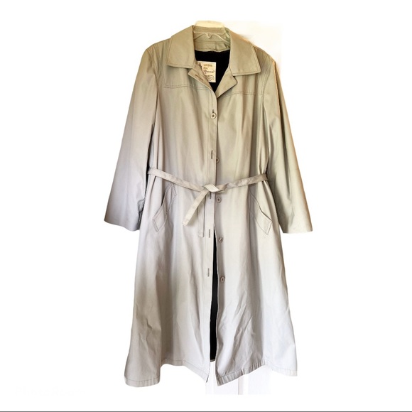 London Fog Jackets & Blazers - London Fog Trench Coat, Vintage, Grey Women's 18